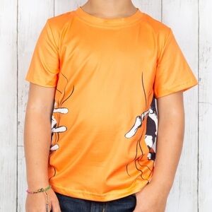 Skeleton hands orange short sleeve shirt NWT